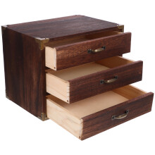 Vintage Schubladenbox Holz Vielseitig Für Schreibtisch