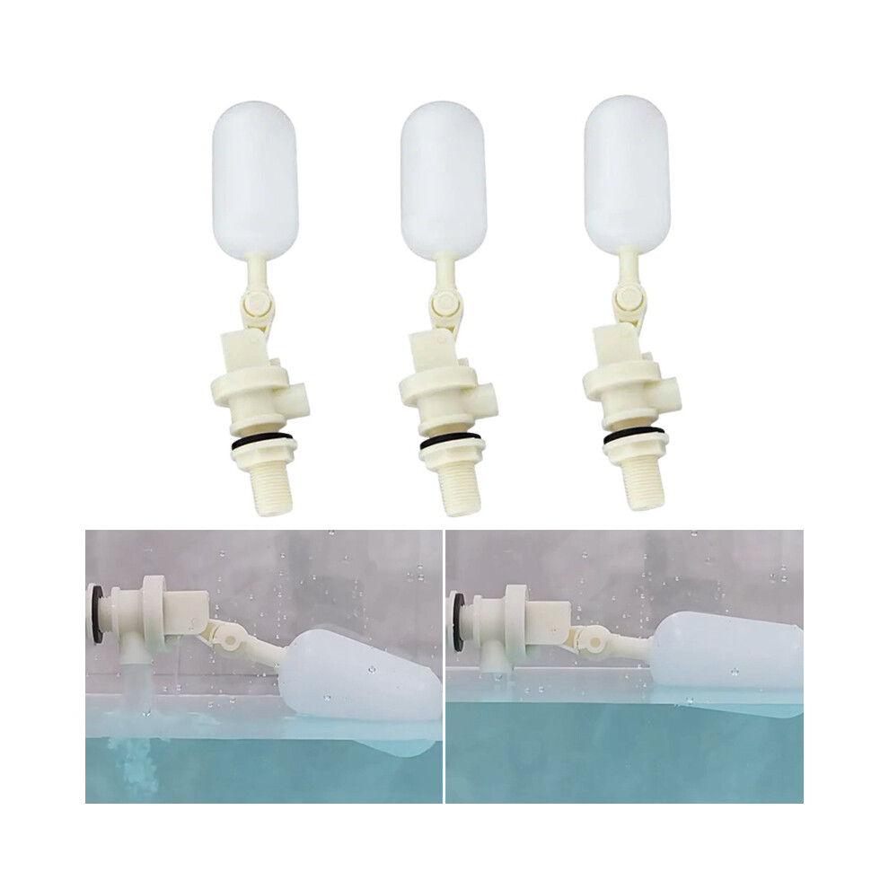 3Pcs Automatic Water Level Control Valve Float Ball Spa Tank Trough Pool Adjusting 320997757610