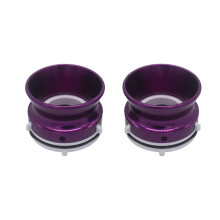 (Purple) 1Pair High Quality Nab Hub Adapter Polished Aluminium For Studer ReVox 10 inch