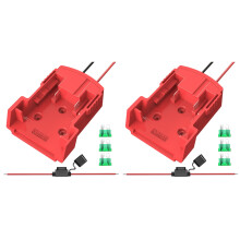 2Sets Durable Plastic Power Connector Adapter for DIY Battery Charging
