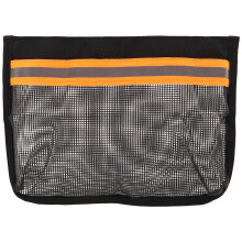Black Adhesive Boat Gear Mesh Bag Reflective Durable Storage Pouch