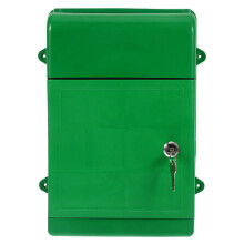 Lockable Green Rainproof Mail And Document Organizer