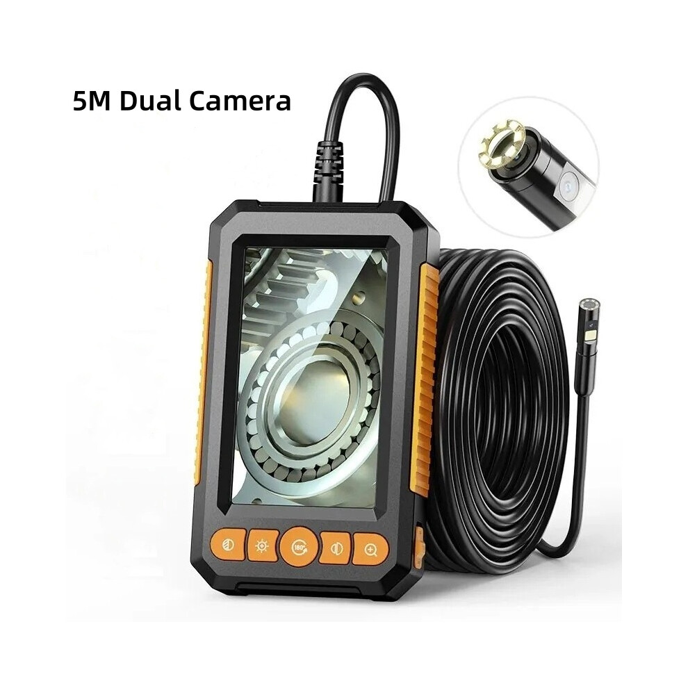 (5M Dual Camera) 1080P Hd 4.3" Screen Industrial Endoscope Inspection Camera Borescope 413590555957