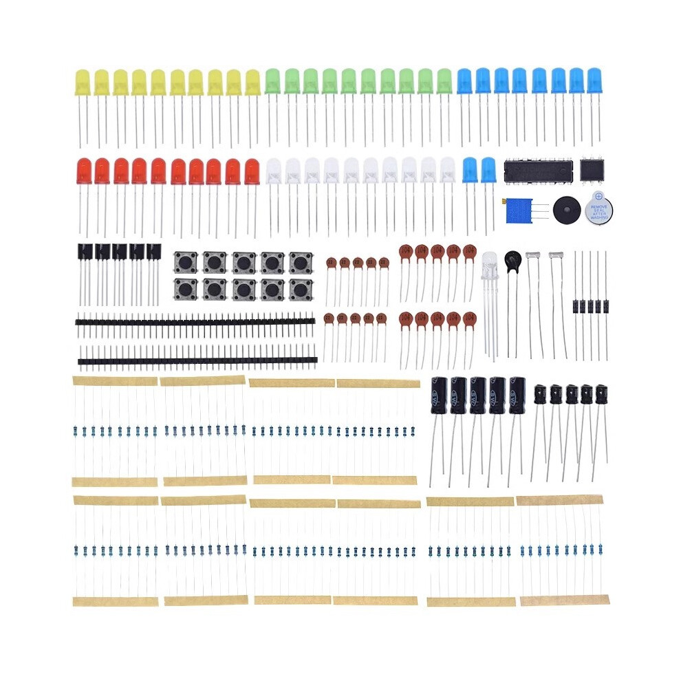 830Hole Led Buzzer Capacitor Resistor Basic Starter Kit Electronic Component 320997760993