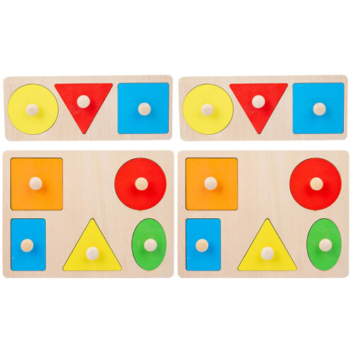 4Sets Bouwblok Speelgoed Peuters Educatief Kleur En Leren