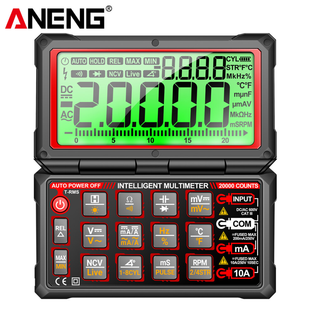 Aneng Auto Repair Multimeter 20000Count Digital Ac/Dc Voltage/Current Ncv Tester 320997762065