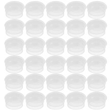100Pcs Reusable Transparent Plastic Cosmetic Bottle Leakproof Plugs