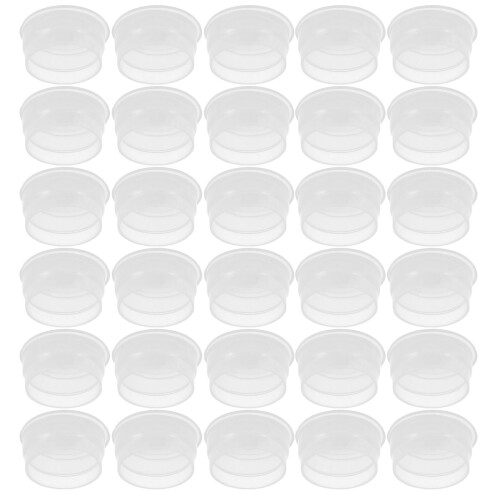100Pcs Reusable Transparent Plastic Cosmetic Bottle Leakproof Plugs