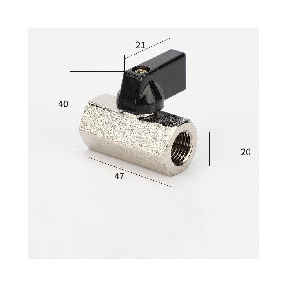 (B-1/2 Ball Valve) 2Pcs Unique New Corrosion Resistant Mini Copper Ball Valve Switching Copper Valve 320997760726