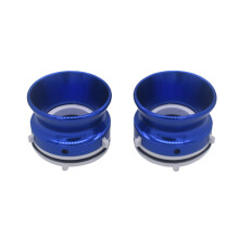 (Blue) 1Pair High Quality Nab Hub Adapter Polished Aluminium For Studer ReVox 10 inch