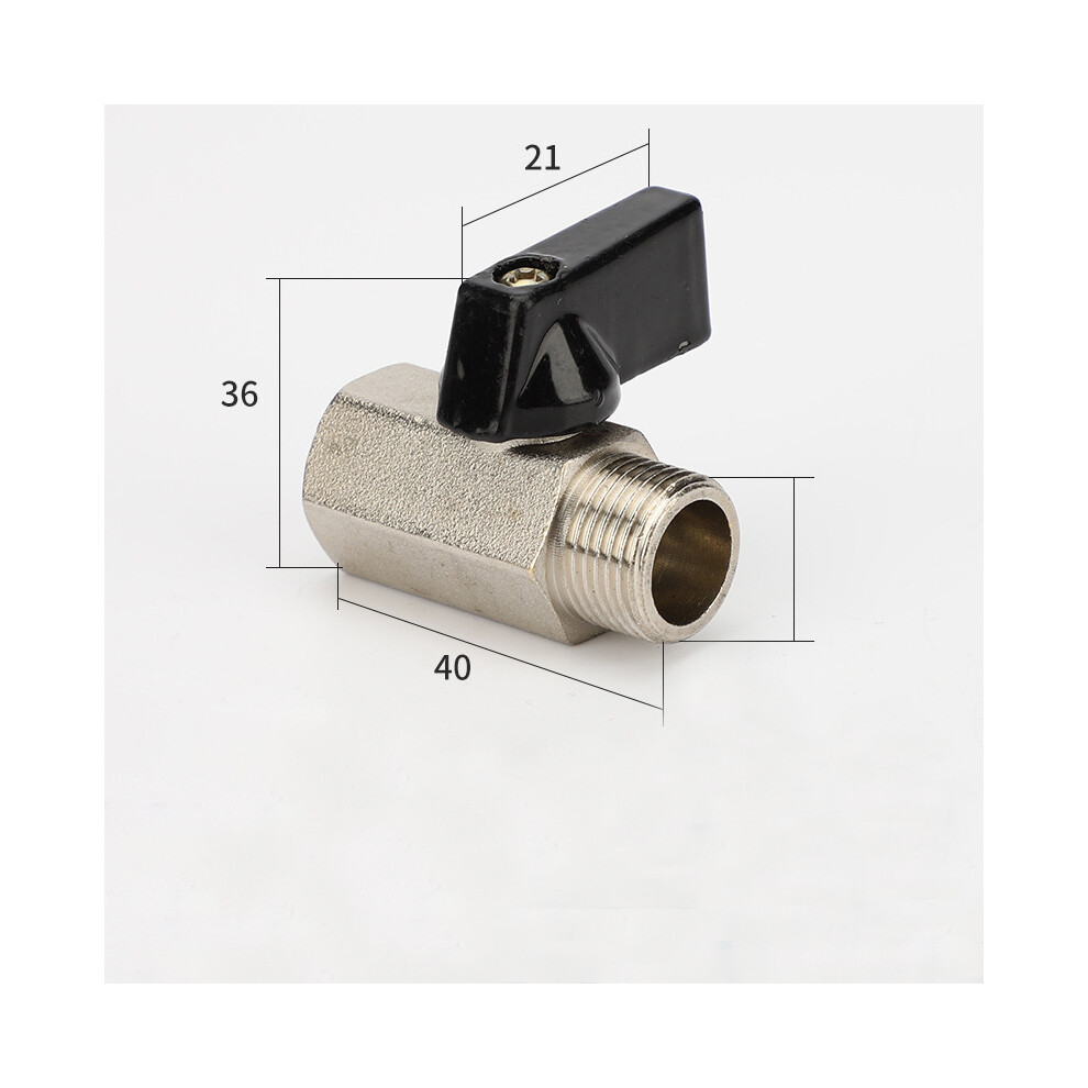 (C-1/4 Ball Valve) 2Pcs Unique New Corrosion Resistant Mini Copper Ball Valve Switching Copper Valve 320997760733