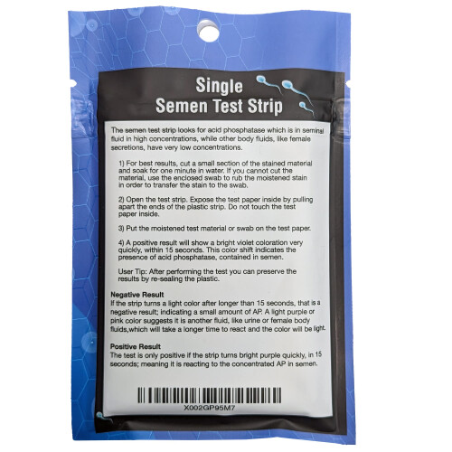 Semen Detection Test, Single Pack 1