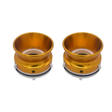(Gold) 1Pair High Quality Nab Hub Adapter Polished Aluminium For Studer ReVox 10 inch