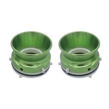 (Green) 1Pair High Quality Nab Hub Adapter Polished Aluminium For Studer ReVox 10 inch