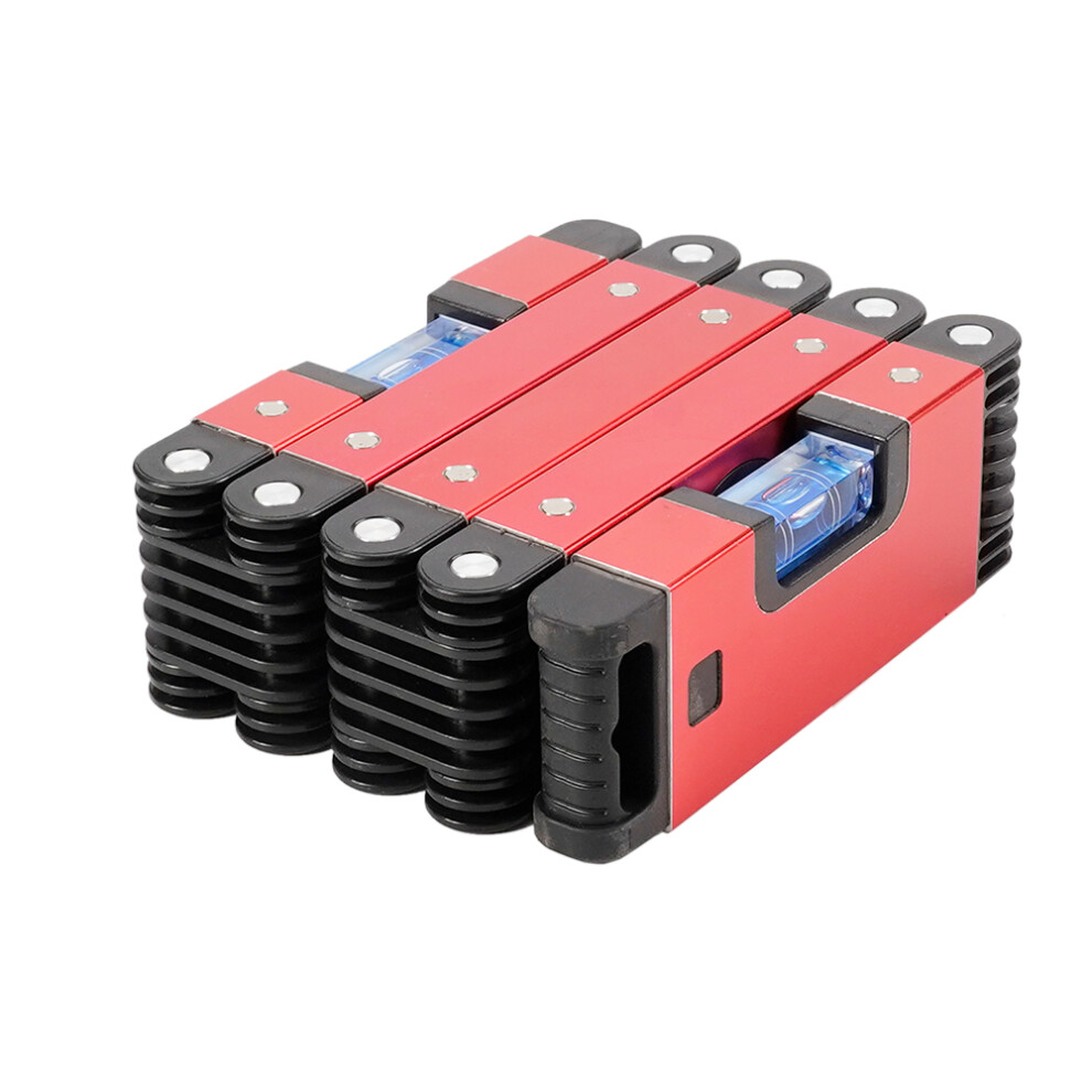 (Aluminium) Magnetic Level Tool Foldable Level Ruler Precise Protractor Mini Spirit Leveler 320997762201