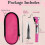 Fiber Optic Pink Mini Otoscope Ear Healthy Tool for Home use with Extra Replaceable LED Light 4