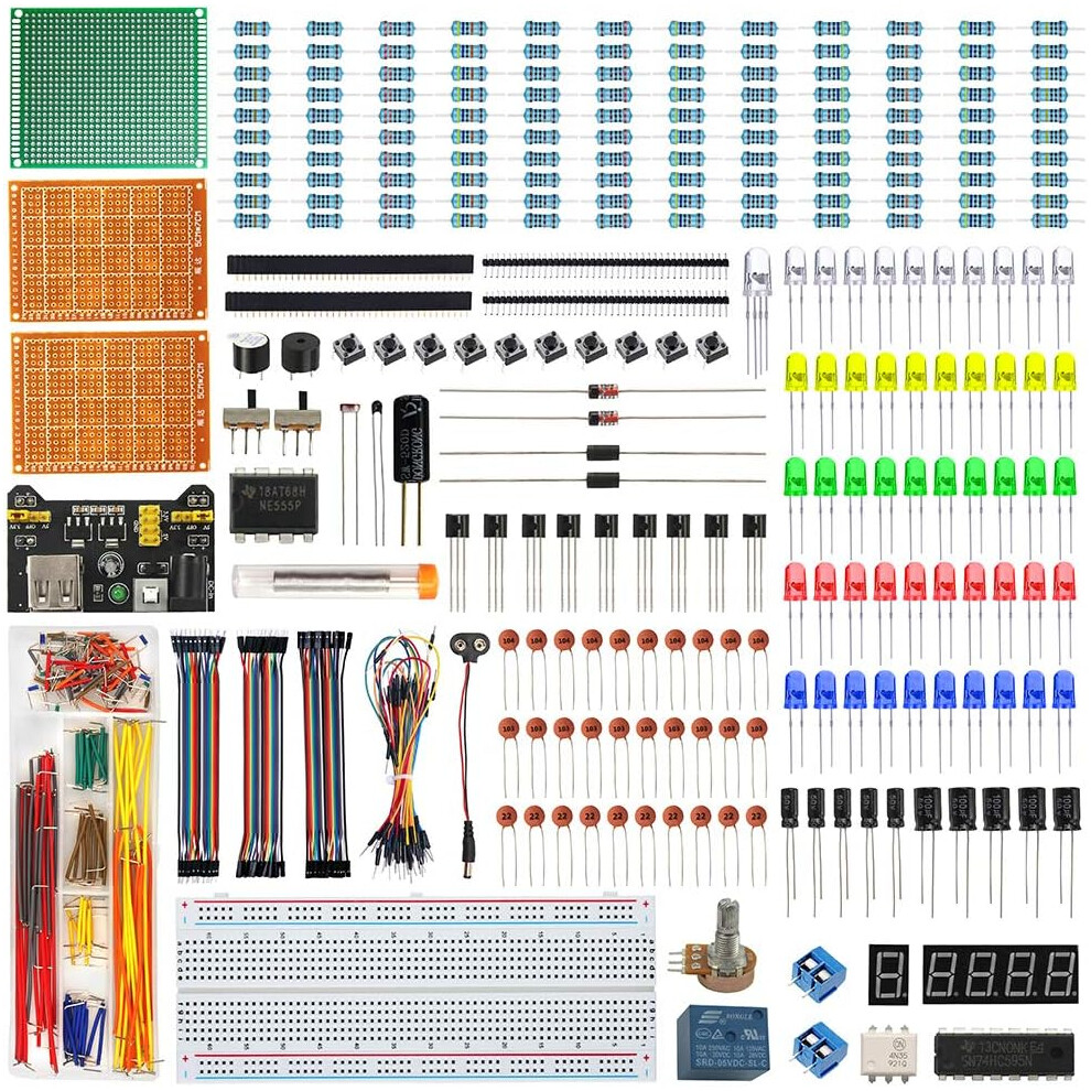 ESP32/ESP8266 Complete Starter Kit - R3 Version, All-in-One Component Packages for Beginners & Experts