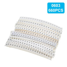 (Resistive Element-0603) 660PCS 0603 0805 1206 SMD Resistor Set 33 Kinds Of Resistors Resistance Value