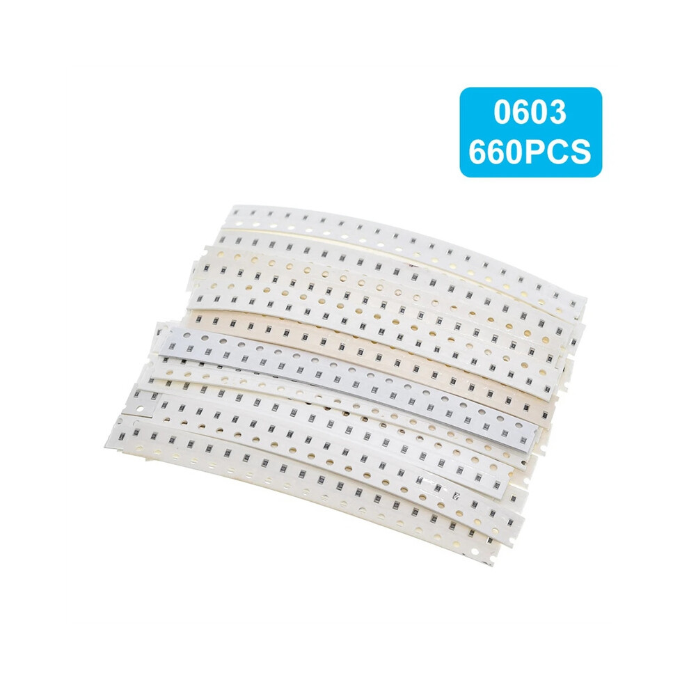 (Resistive Element-0603) 660Pcs 0603 0805 1206 Smd Resistor Set 33 Kinds Of Resistors Resistance Value 320997761310