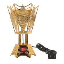 Golden Metal Plug-in Incense Burner Middle East Style for Home Use