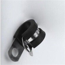 52PCS Rubber Cushion Insulated Clamp Stainless Steel Cable Clamps Assortment Kit