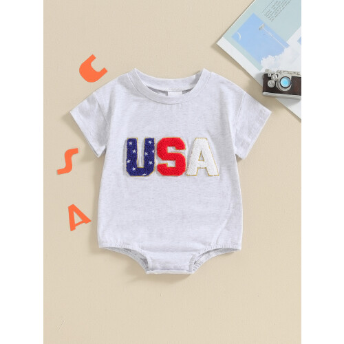(12-18 Months, Light Grey) Romper do Naíonáin, don Samhradh 2