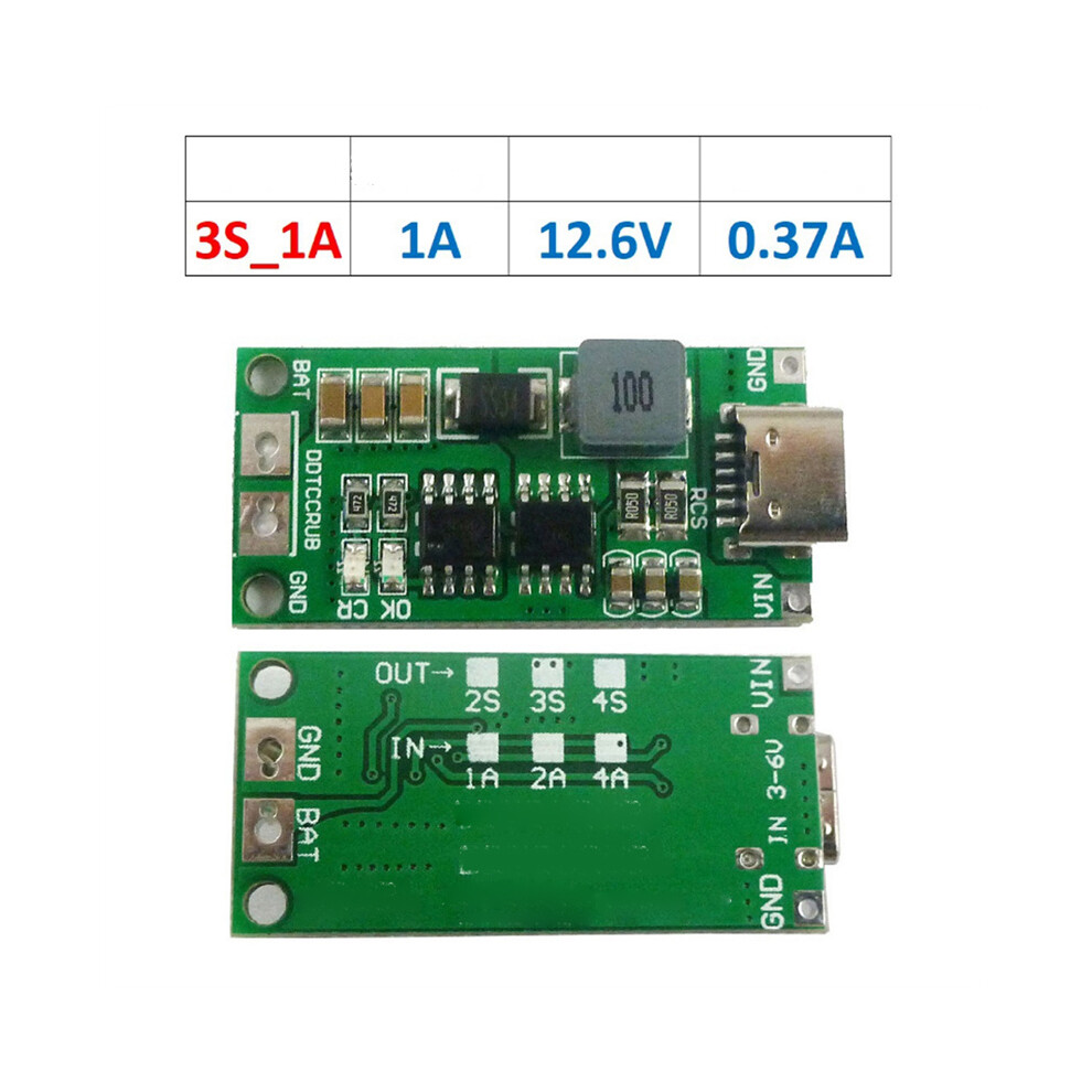 (3S-1A) 2S/3S Li-Ion Battery Charging Module For Cell Phone Battery Charger Charging Board 320997761549
