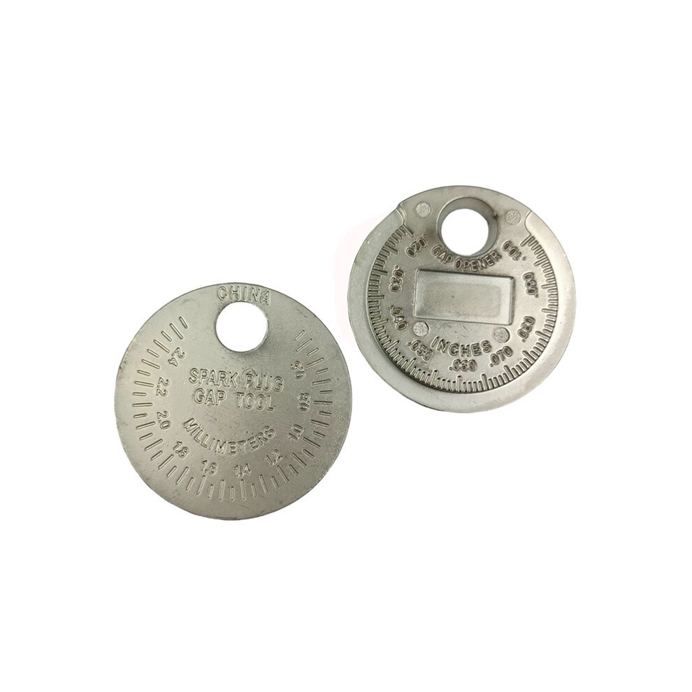Spark Plug Gap Adjustment Tool With Metric/Imperial Feeler Gauges & Caliper Measurement 113121504644