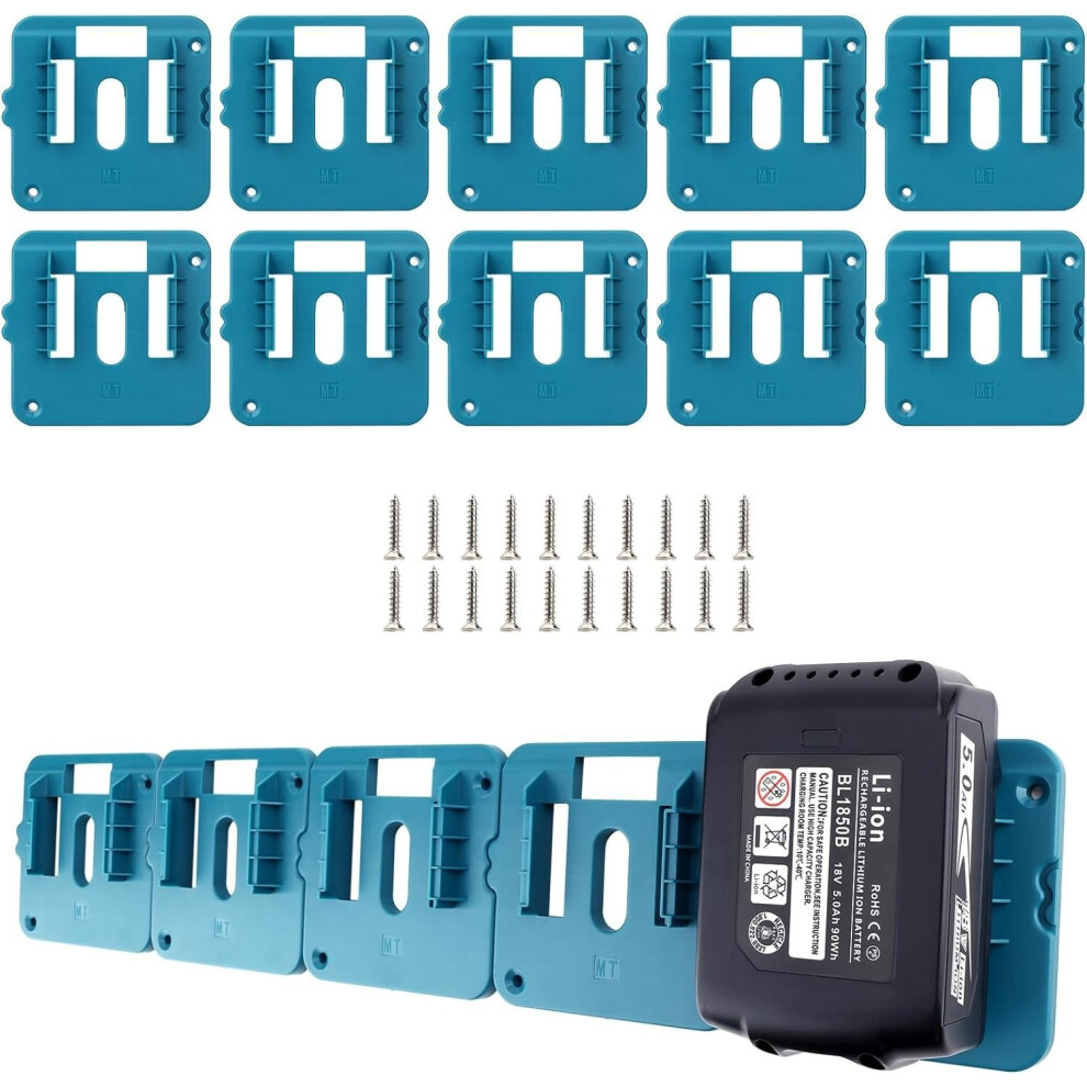(10Pcs) 10Pcs Battery Holder Mount For Makita 18V Battery Dock Holder Fit For Bl1860 320997763147