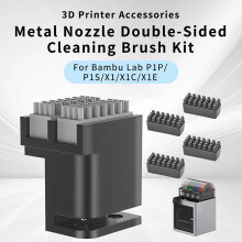 For Bambu P1P/P1S/X1/X1C/X1E 3D Printer Nozzle Dual-Sided Cleaning Brush Kit