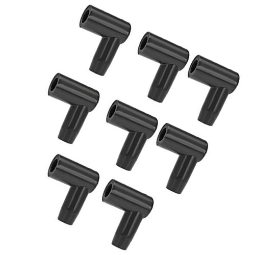 8 Set 90?? Angled Spark Plug Wire Boots HEI Spark Plug Boot Terminal Kit 1
