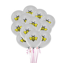 12Pcs Latex Balloons Set Grey Party Decoration Supplies