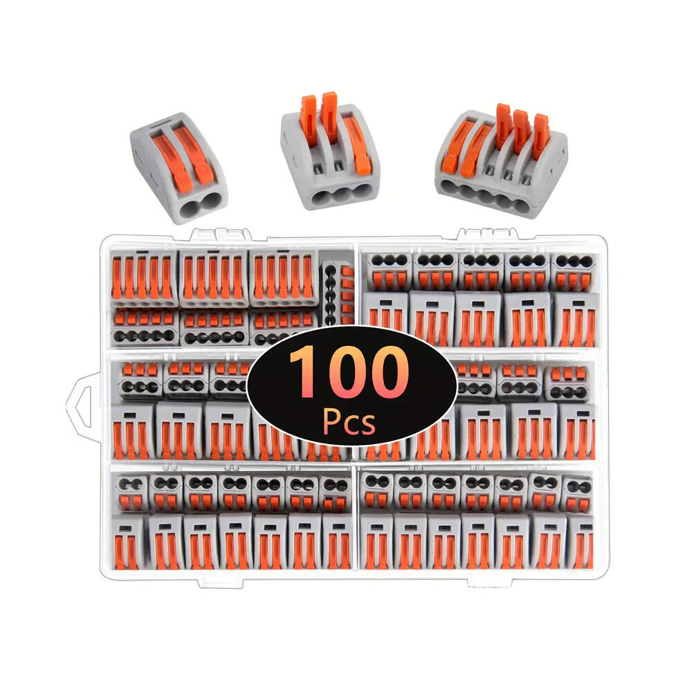 (100Pcs) 50/100Pcs Pct-212 213 Pct215 Lever Wire Nuts Kit Quick Connect Terminal 320997759942