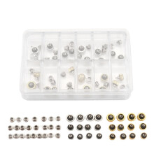 48PCS Watch Crowns Watch Waterproof Replacement Assorted Repair Tools with Box