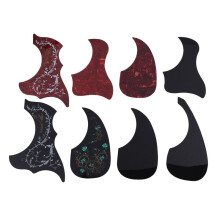 8 Pack Acoustic Guitar Pickguard Self Adhesive and Water Shaped Guitar Pickguard for 40 Inch 41 Inch Guitar