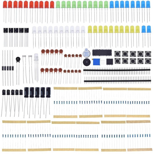 830Hole LED Buzzer Capacitor Resistor Basic Starter Kit Electronic Component 2