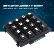 16-Key 4x4 Push Button Keypad for MCU - Large External Keypad Module