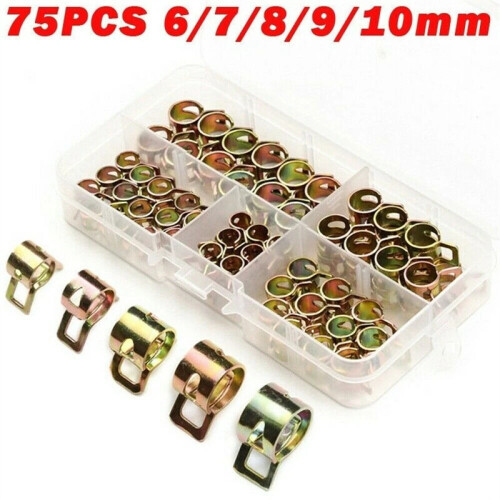 75Pcs M6-M10 Clamp Hoop Set, Pipe Ring Holding Replacement Kit 1