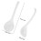 Ceramic Long Handle Soup Ladle Porcelain Stirring Spoon 2