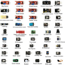 (45 Sensor Kits) 45-in-1/37-in-1 Sensor Module Starter Kit for Arduino Platforms - New