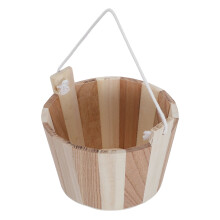 Seau Bain Sauna Bois Naturel Résistant Chaleur Pour Spa