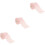 Lingettes Nettoyage Ongles Coton Rose Peluche 4