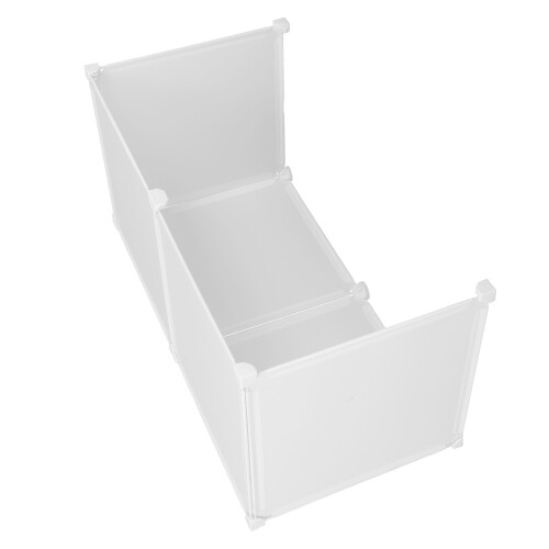 1Set Waterproof White Cat Litter Box Protection Splash Guard Enclosure