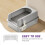 1Set Waterproof White Cat Litter Box Protection Splash Guard Enclosure 5