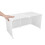 1Set Waterproof White Cat Litter Box Protection Splash Guard Enclosure 7