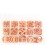 100Pcs 7 Sizes Solid Copper Washers Sump Plug Assorted Washer Kit Plastic Box 4
