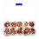 100Pcs 7 Sizes Solid Copper Washers Sump Plug Assorted Washer Kit Plastic Box 5