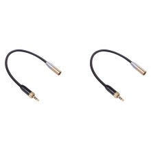 2X Audio-Mikrofonkabel Innengewinde 3,5 mm Stecker Auf  XLR 3PIN Adapterkabel für SLR-Kamera-Audiokabel