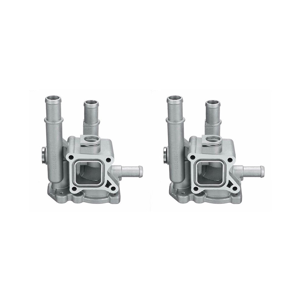 2X Aluminum Thermostat Housing Cover For Cruze Aveo Orlando For Astra Zafira Signum Moka 96984103 6033206394530
