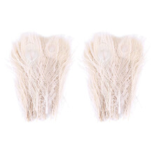 100 PCS/Natural White Feathers in the Eye, 10 to 12 Inches of the Feather Wedding Decoration